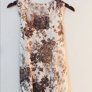 Brown & Cream Tank Top